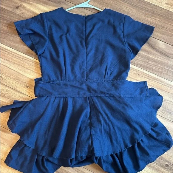Altar'd State Deep Blue ROMPER - Picture 2 of 3